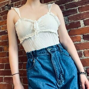 White Smocked Bodysuit | Promesa